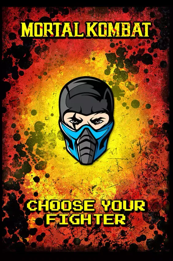 Металлический пин &quot;Mortal Kombat: Sub-Zero&quot;