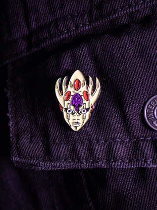 Металлический пин "JoJo Golden Wind Golden Experience"