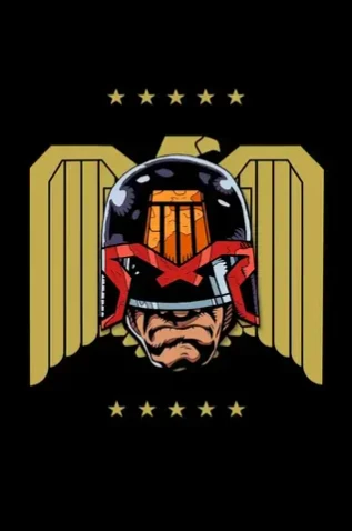 Металлический пин "Judge Dredd"