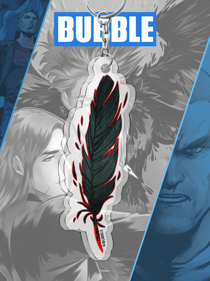 Акриловый брелок "Союзники: Перо Кутха" (двухсторонний)