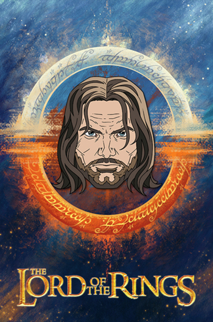 Металлический пин "Lord of the Rings: Aragorn"