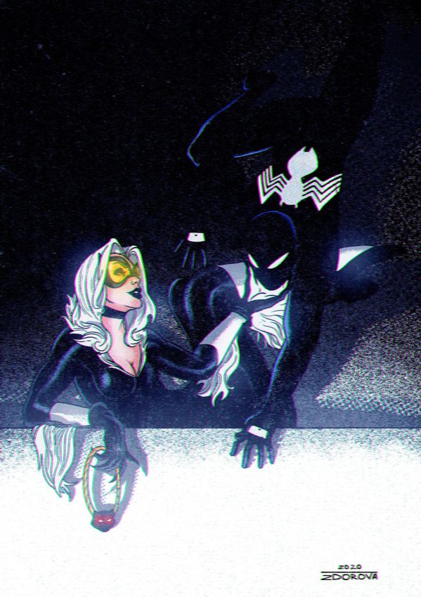 Открытка "Spider-Man: Black Cat Black Variant" Открытка "Spider-Man: Black Cat Black Variant"