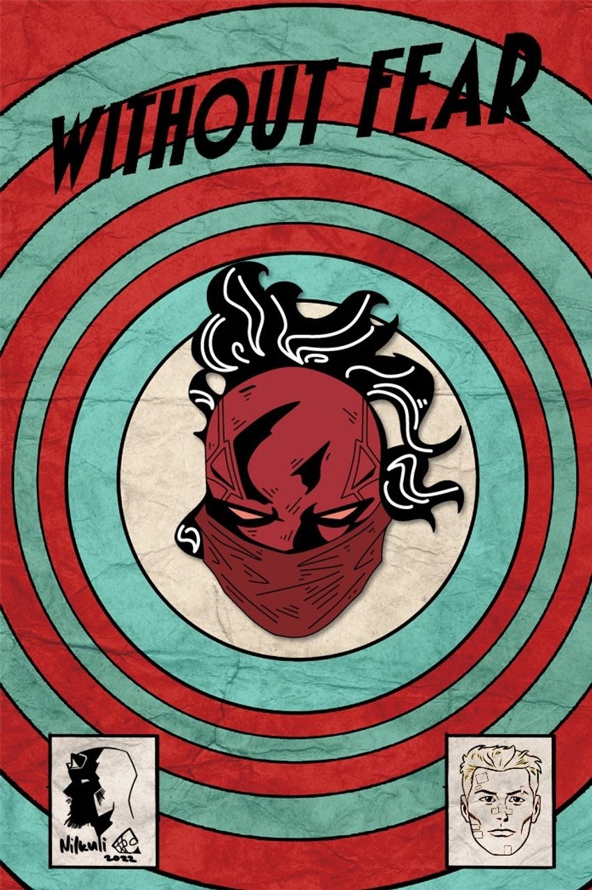 Металлический пин "Daredevil Elektra"