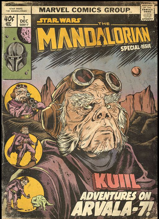 Постер  &quot;Star Wars: Mandalorian. Special Issue &quot;Kuiil&quot;