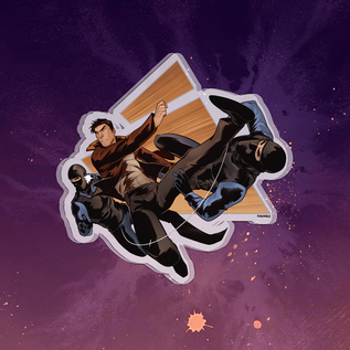 Акриловый стенд "Майор Гром: Игра. Гром против бандитов" (Комикс)