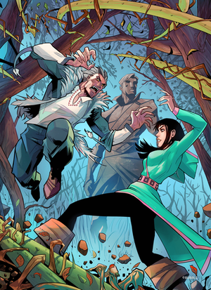 Открытка "Мироходцы: Ксюша и Волк"