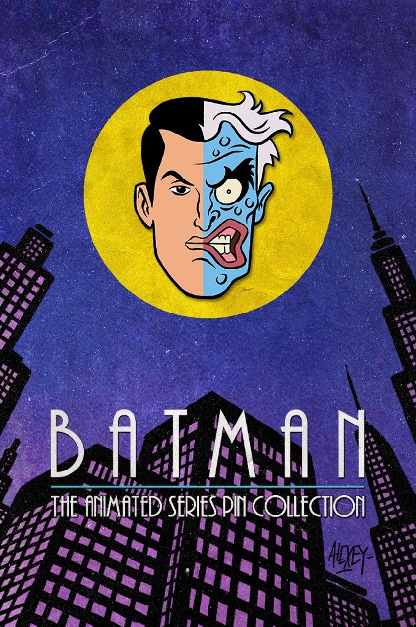 Металлический пин "Batman The Animated Series Two-Face"