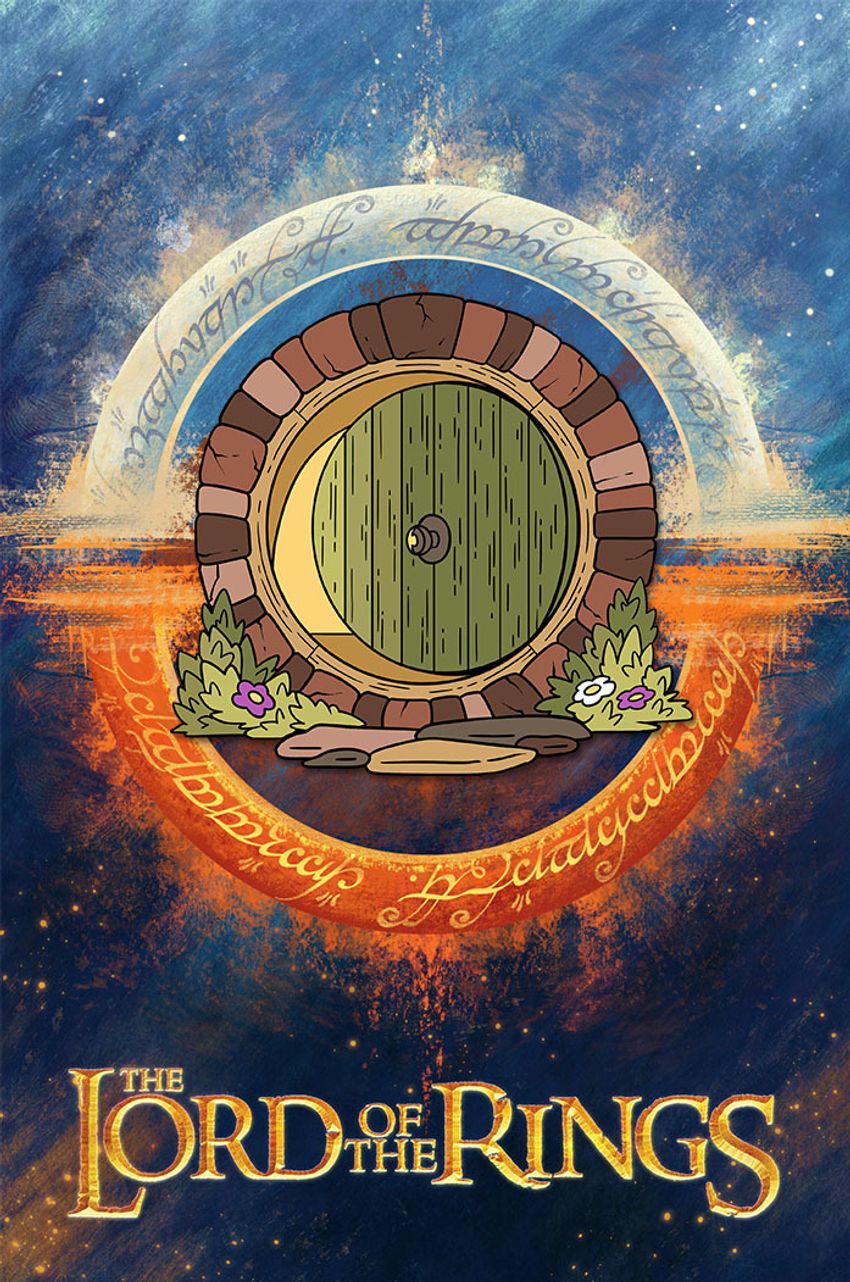 Металлический пин "Lord of the Rings: Hobbit Door"