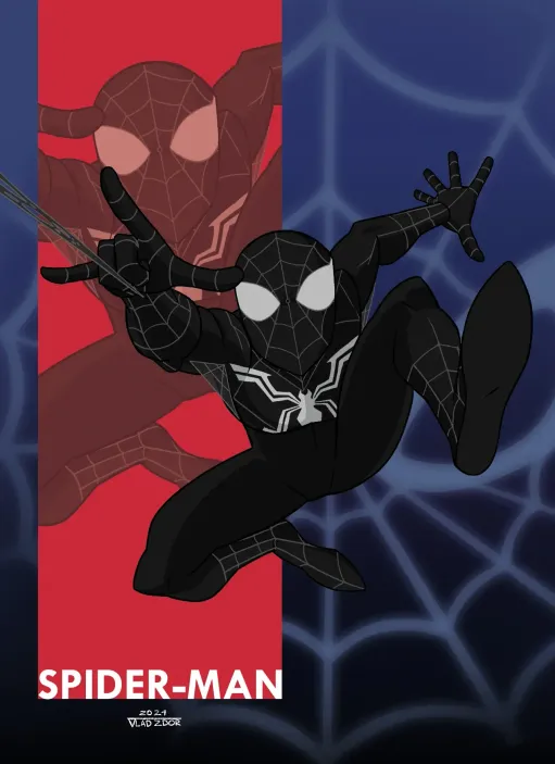 Открытка &quot;Spectacular Spider-Man: Black Suit&quot;