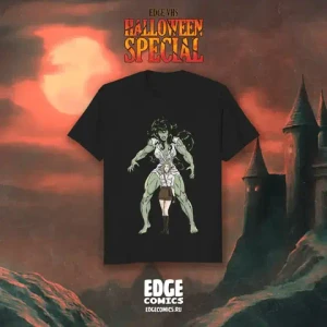 EDGE VHS Halloween Special crowdfunding: Футболка "Кэт: Человек или монстр?"