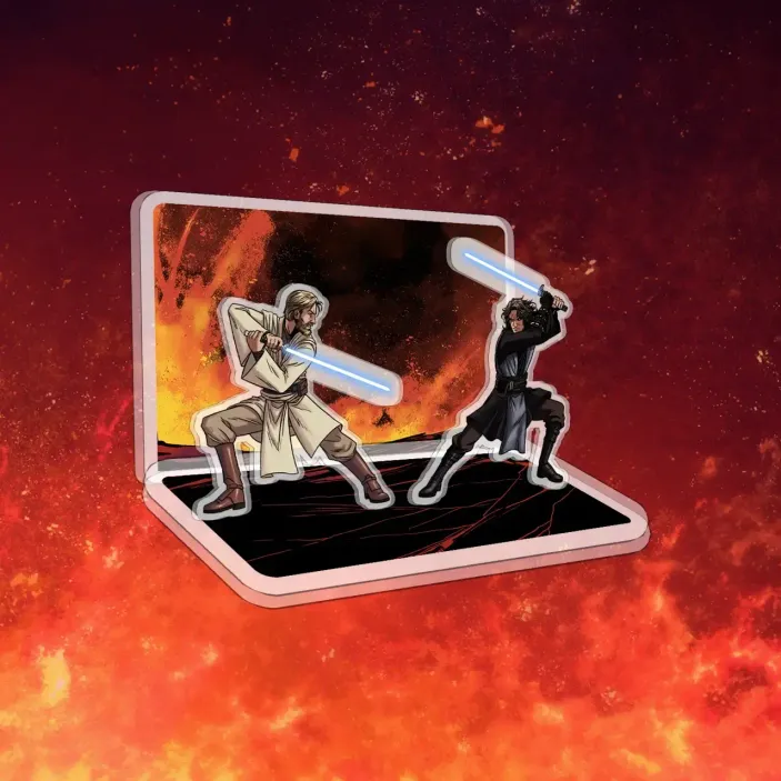 Составной акриловый стенд "Star Wars. Duels. Obi-Wan Kenobi vs Anakin Skywalker"
