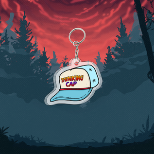 Акриловый брелок "Stranger Things: Thinking Cap"