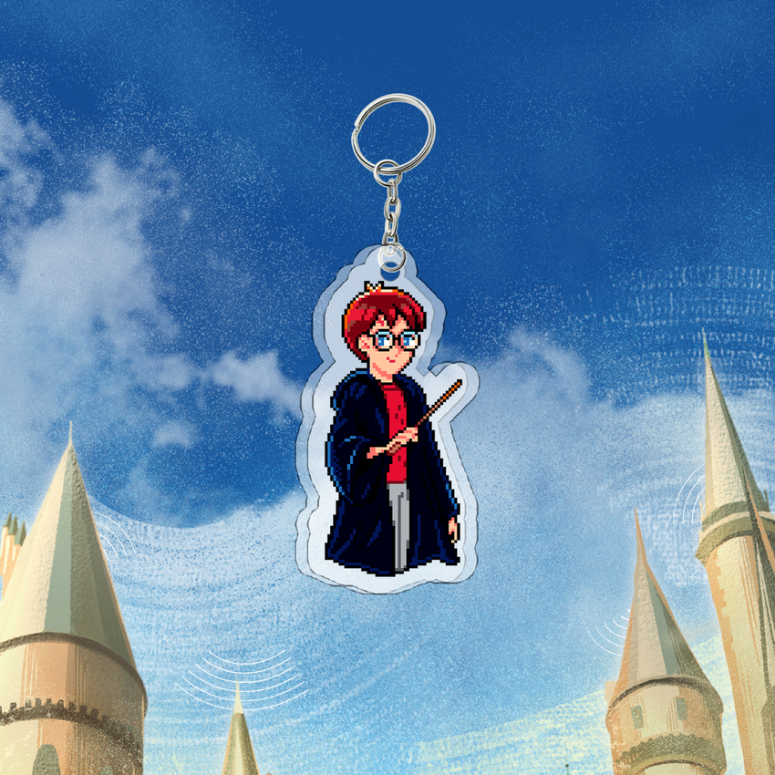 Акриловый брелок "Harry Potter: Harry Pixelated"
