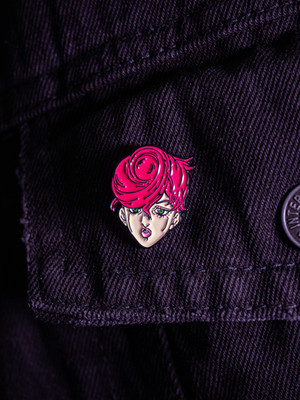 Металлический пин "JoJo Golden Wind Trish"