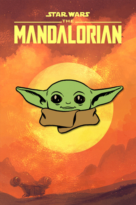 Металлический пин "Star Wars The Mandalorian: Grogu"