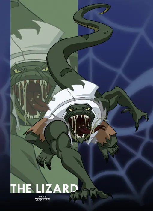 Открытка &quot;Spectacular Spider-Man: Lizard&quot;