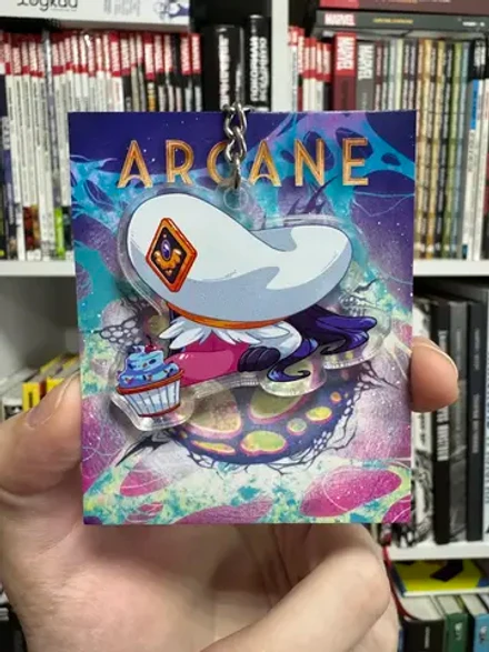 Акриловый брелок "Arcane: Caitlyn Porodized"