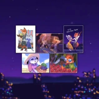 Набор открыток "Зверополис. The Dynamic Duo"