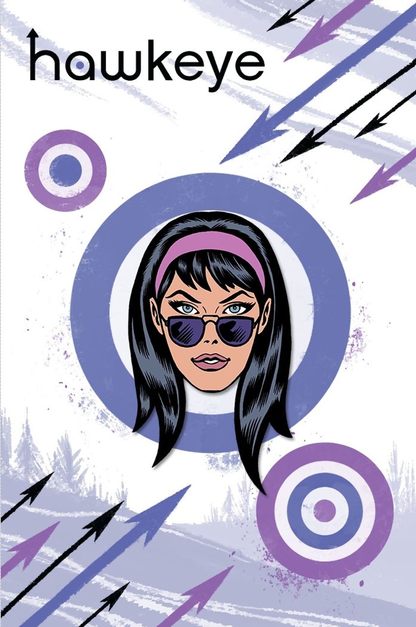 Металлический пин "Hawkeye Kate Bishop"