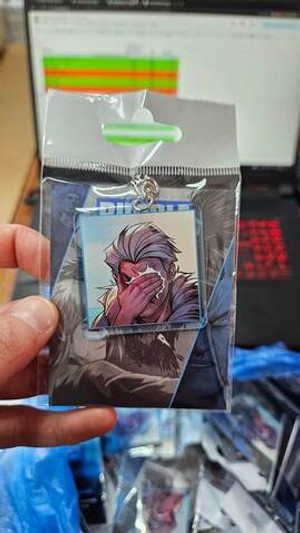 Акриловый брелок "Мироходцы: Волк РукаЛицо"