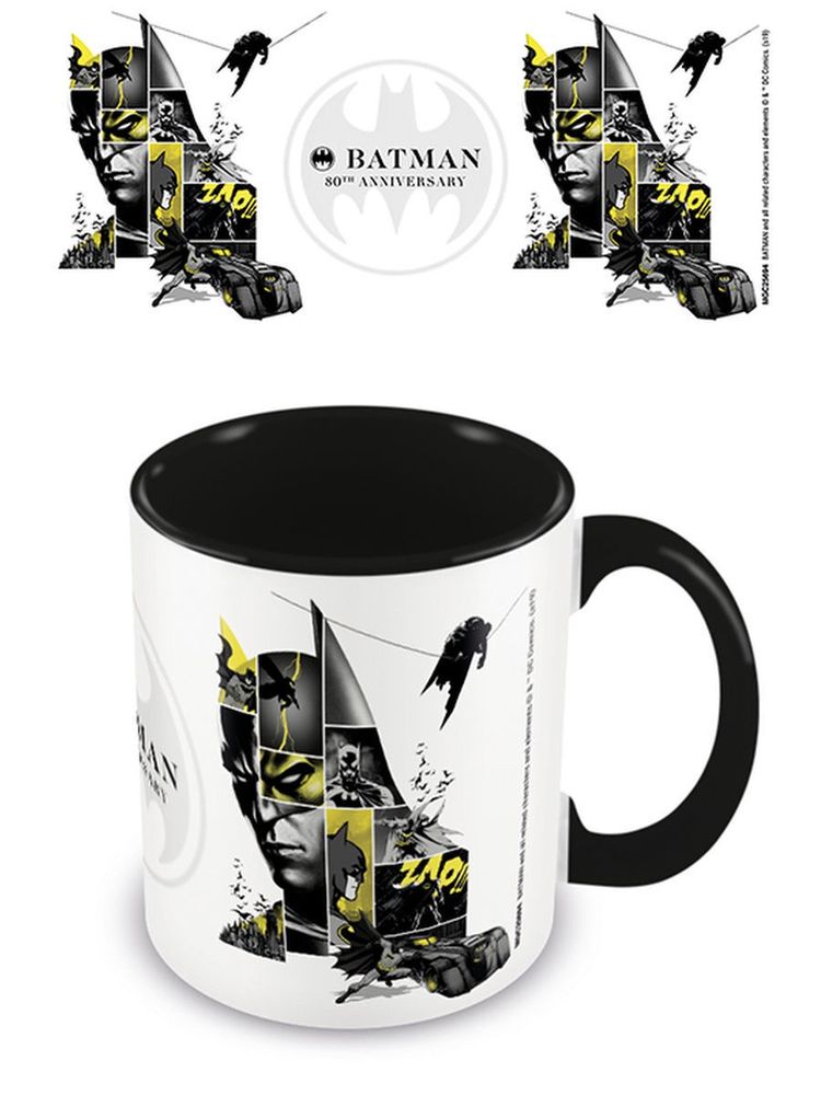 Кружка DC Batman (80th Anniversary) Black Coloured Inner Mug
