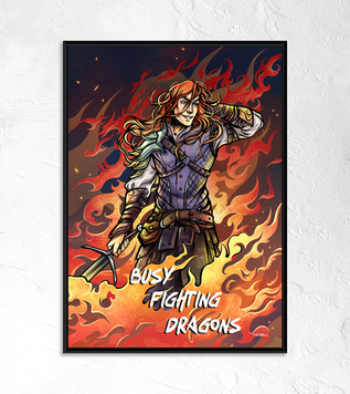 Постер “Разумовский: Busy Fighting Dragons” (двусторонний)