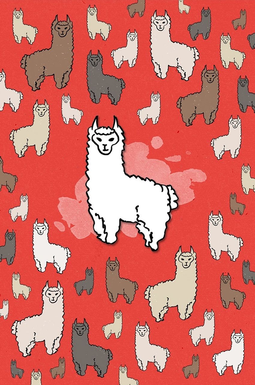 Металлический пин "Alpaca"