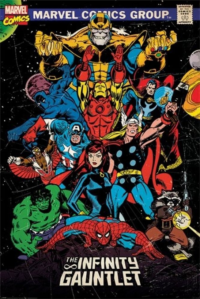 Лицензионный постер (174) Marvel Retro (The Infinity Gauntlet)