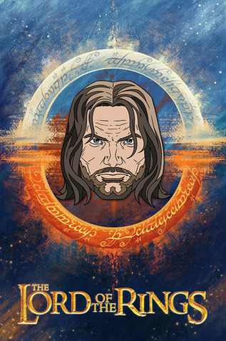 Металлический пин "Lord of the Rings: Aragorn"